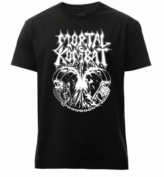 Мужская премиум футболка Mortal Kombat art Черный фото