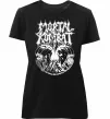 Женская премиум футболка Mortal Kombat art Черный фото