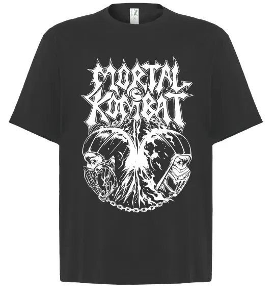 Футболка Оверсайз Mortal Kombat art Черный фото