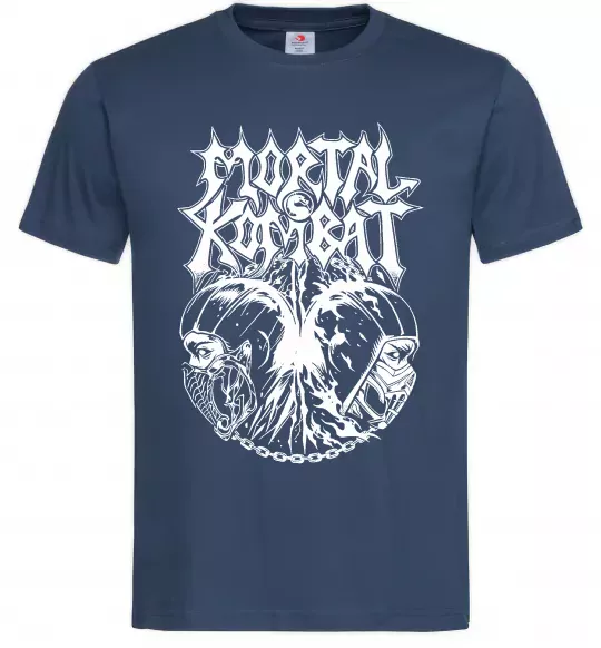 Мужская футболка Mortal Kombat art Темно-синий фото