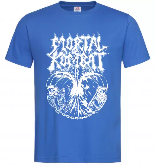 Мужская футболка Mortal Kombat art Ярко-синий фото