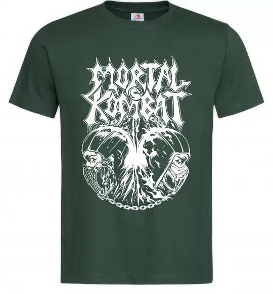 Мужская футболка Mortal Kombat art Темно-зеленый фото