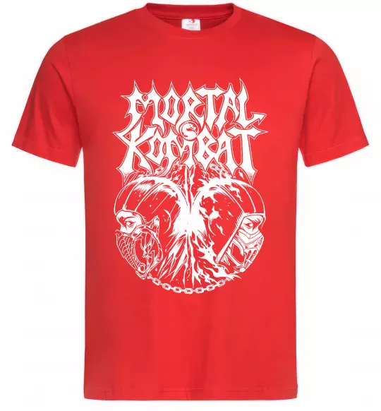 Мужская футболка Mortal Kombat art Красный фото