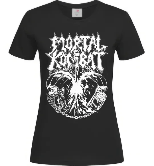 Женская футболка Mortal Kombat art Черный фото
