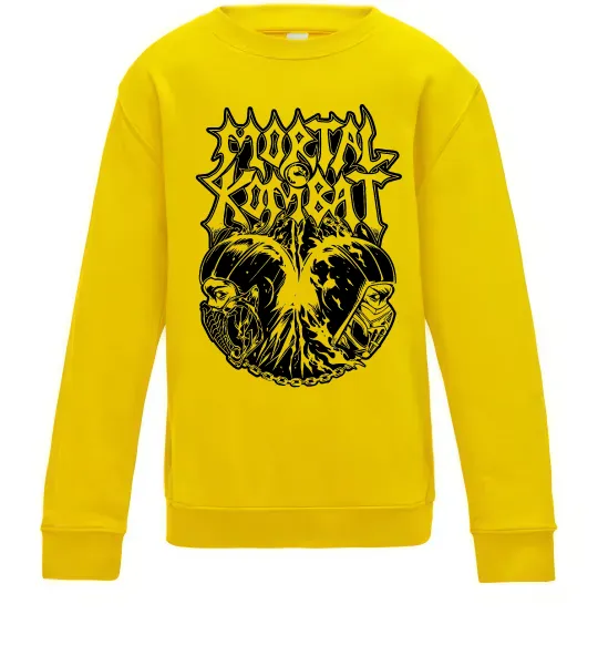 Детский Свитшот Mortal Kombat art Солнечно желтый фото