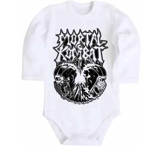 Детский боди Mortal Kombat art Белый фото