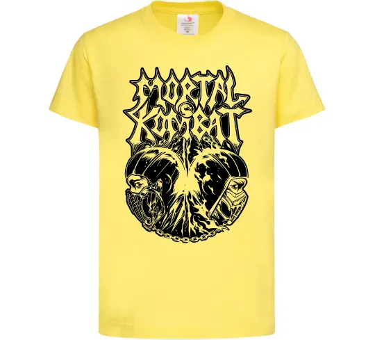 Детская футболка Mortal Kombat art Лимонный фото
