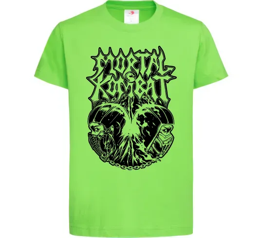 Детская футболка Mortal Kombat art Лаймовый фото