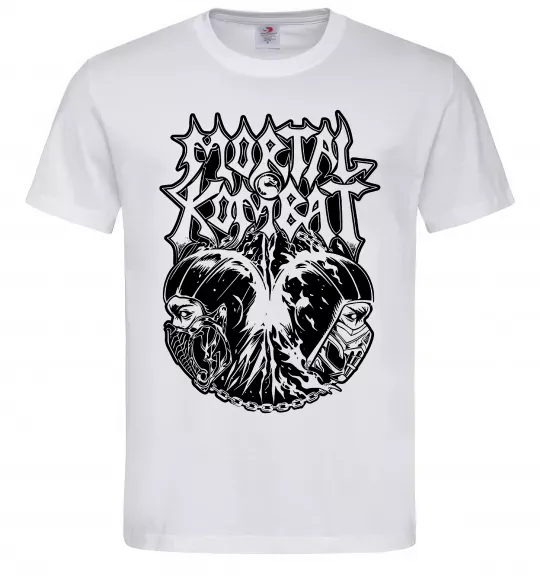 Мужская футболка Mortal Kombat art Белый фото