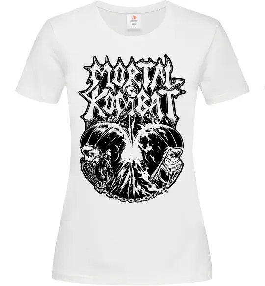Женская футболка Mortal Kombat art Белый фото