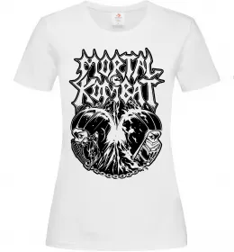 Женская футболка Mortal Kombat art Белый фото