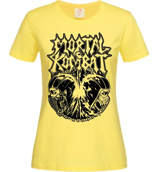 Женская футболка Mortal Kombat art Лимонный фото