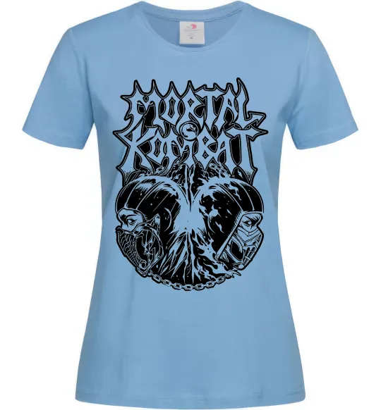 Женская футболка Mortal Kombat art Голубой фото