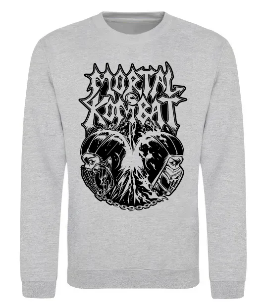 Світшот Mortal Kombat art Сірий меланж фото