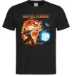 Мужская футболка Mortal Kombat logo fight Черный фото