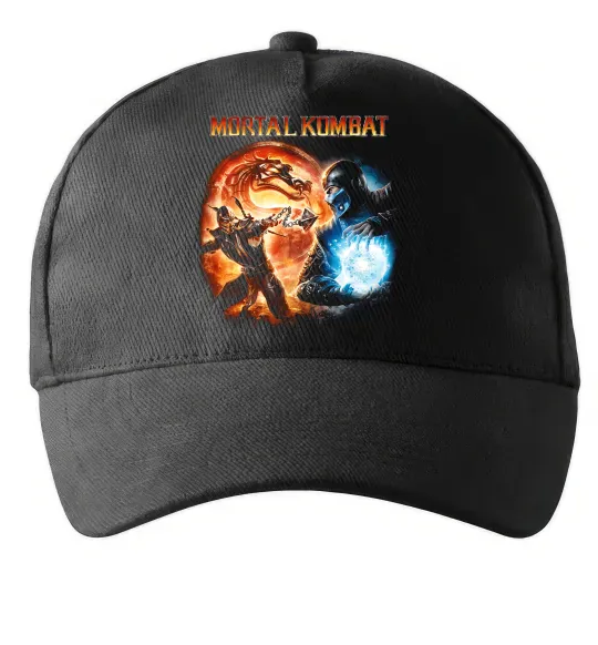 Кепка Mortal Kombat logo fight Черный фото