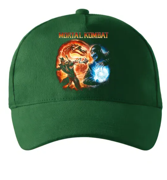 Кепка Mortal Kombat logo fight Темно-зеленый фото