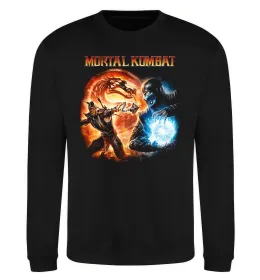 Свитшот Mortal Kombat logo fight Черный фото