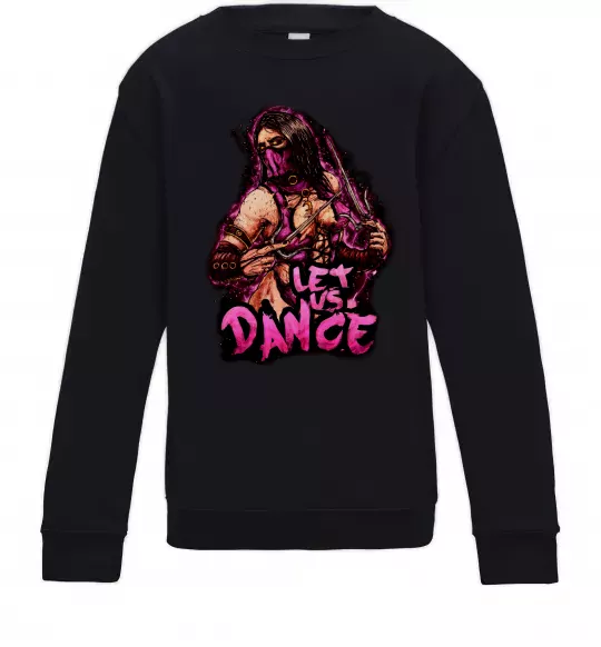 Детский Свитшот Mortal Kombat Mileena Черный фото