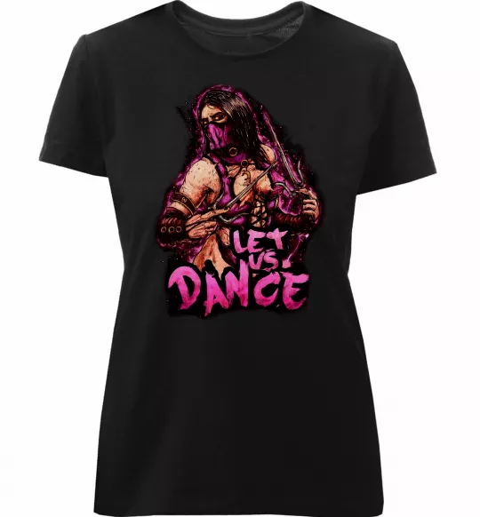 Жіноча преміум футболка Mortal Kombat Mileena Чорний фото