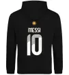Чоловіча толстовка (худі) Messi 10 Аргентина Чорний фото
