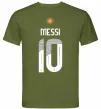 Чоловіча футболка Messi 10 Аргентина Оливковий фото