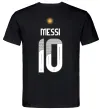 Чоловіча футболка Messi 10 Аргентина Чорний фото