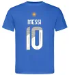 Чоловіча футболка Messi 10 Аргентина Яскраво-синій фото