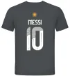 Чоловіча футболка Messi 10 Аргентина Графіт фото