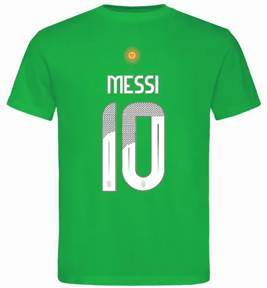 Чоловіча футболка Messi 10 Аргентина Зелений фото