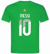 Чоловіча футболка Messi 10 Аргентина Зелений фото