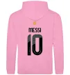 Мужская толстовка (худи) Messi 10 Аргентина Розовый фото