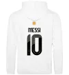 Чоловіча толстовка (худі) Messi 10 Аргентина Білий фото