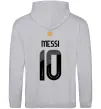Чоловіча толстовка (худі) Messi 10 Аргентина Сірий меланж фото