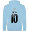 Жіноча толстовка (худі) Messi 10 Аргентина Блакитний фото