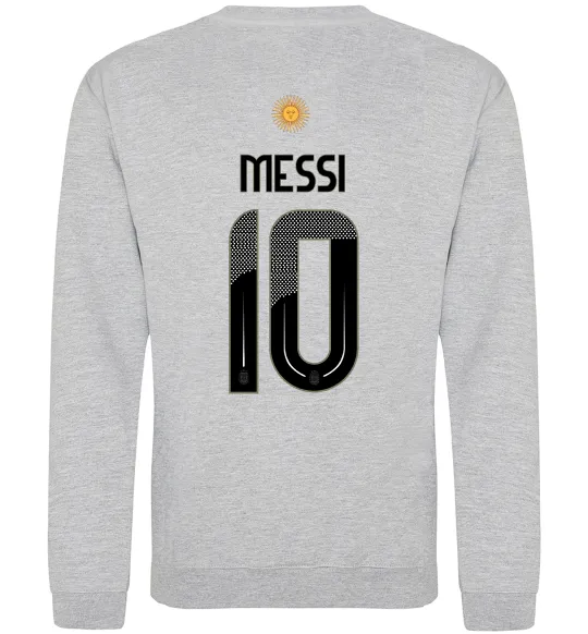 Світшот Messi 10 Аргентина Сірий меланж фото