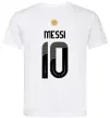 Чоловіча футболка Messi 10 Аргентина Білий фото