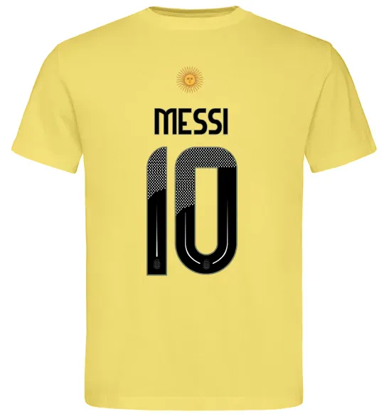 Чоловіча футболка Messi 10 Аргентина Лимонний фото