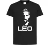 Детская футболка Leo portrait Черный фото