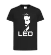 Дитяча футболка Leo portrait Чорний фото