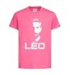 Дитяча футболка Leo portrait Яскраво-рожевий фото