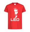 Дитяча футболка Leo portrait Червоний фото