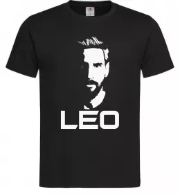 Мужская футболка Leo portrait Черный Мужская футболка Leo portrait Черный фото