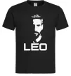 Мужская футболка Leo portrait Черный фото