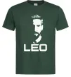 Мужская футболка Leo portrait Темно-зеленый фото