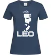 Жіноча футболка Leo portrait Темно-синій фото