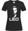 Жіноча футболка Leo portrait Чорний фото