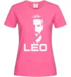 Жіноча футболка Leo portrait Яскраво-рожевий фото