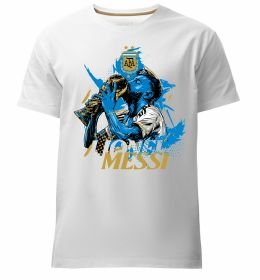 Мужская премиум футболка Lionel Messi з кубком