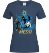 Женская футболка Lionel Messi з кубком Темно-синий фото